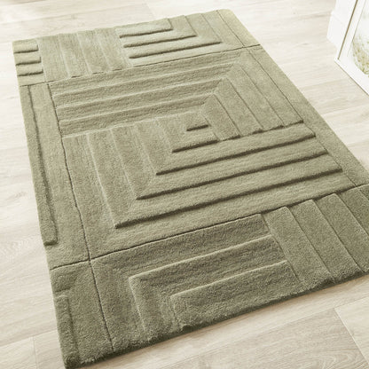 Origin Maze Olive Rug