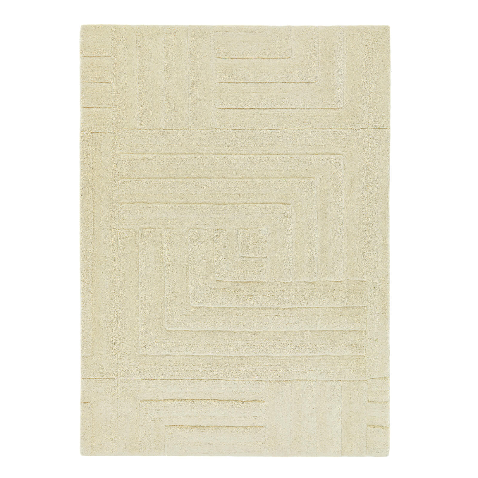 Linear Pristine White and Cream Modern Rugs – Home Linen Store