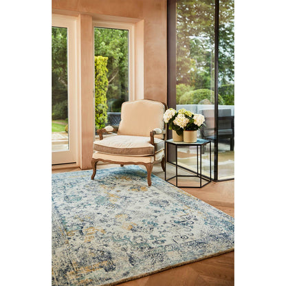 Origins Vogue Blue / Ochre Rug