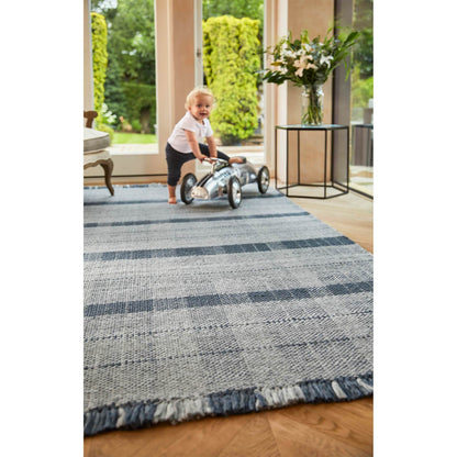 Origins Highland Check Navy Rug