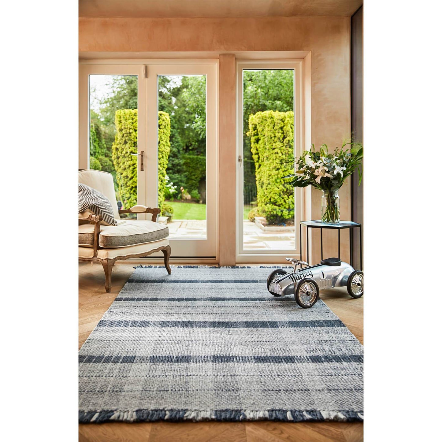 Origins Highland Check Navy Rug