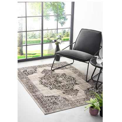 Origins Saville Grey / Black Rug