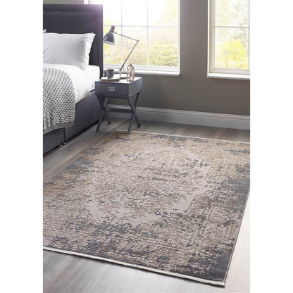 Origins Vintage Medallion Blue / Grey Rug