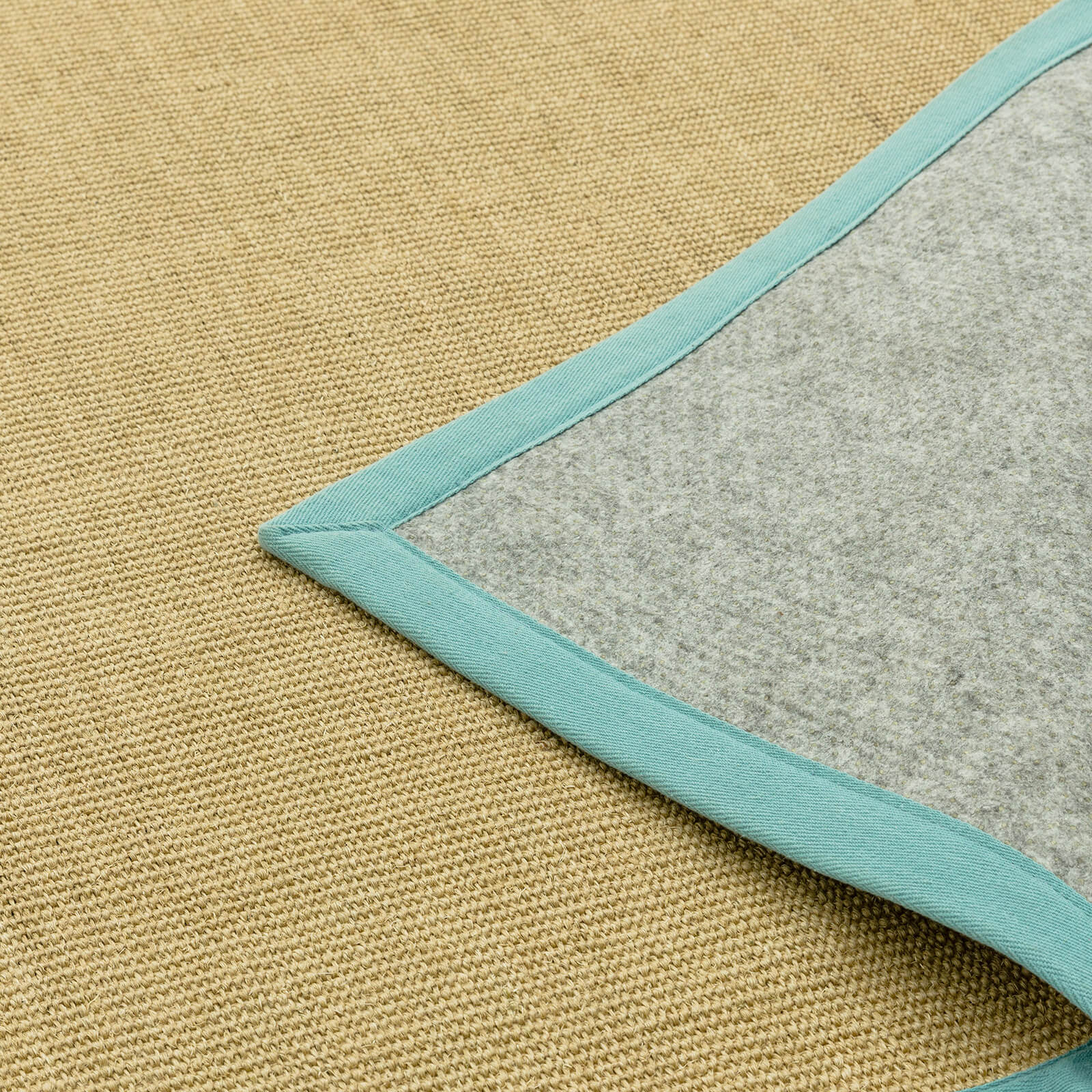 Asiatic Sisal Linen / Aqua Rug