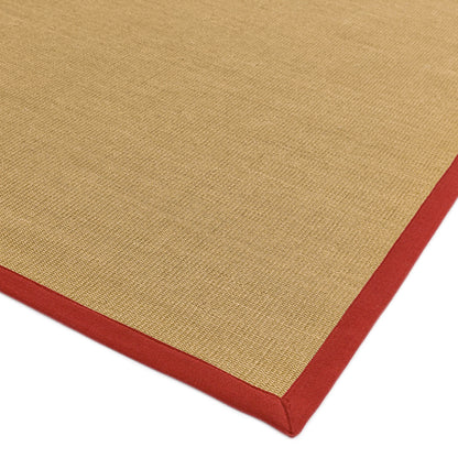 Asiatic Sisal Linen / Red Rug