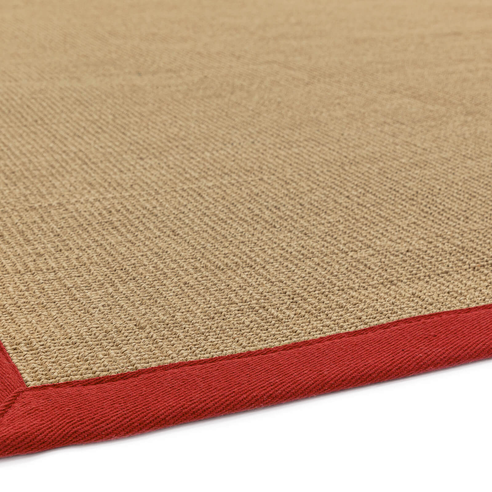 Asiatic Sisal Linen / Red Rug