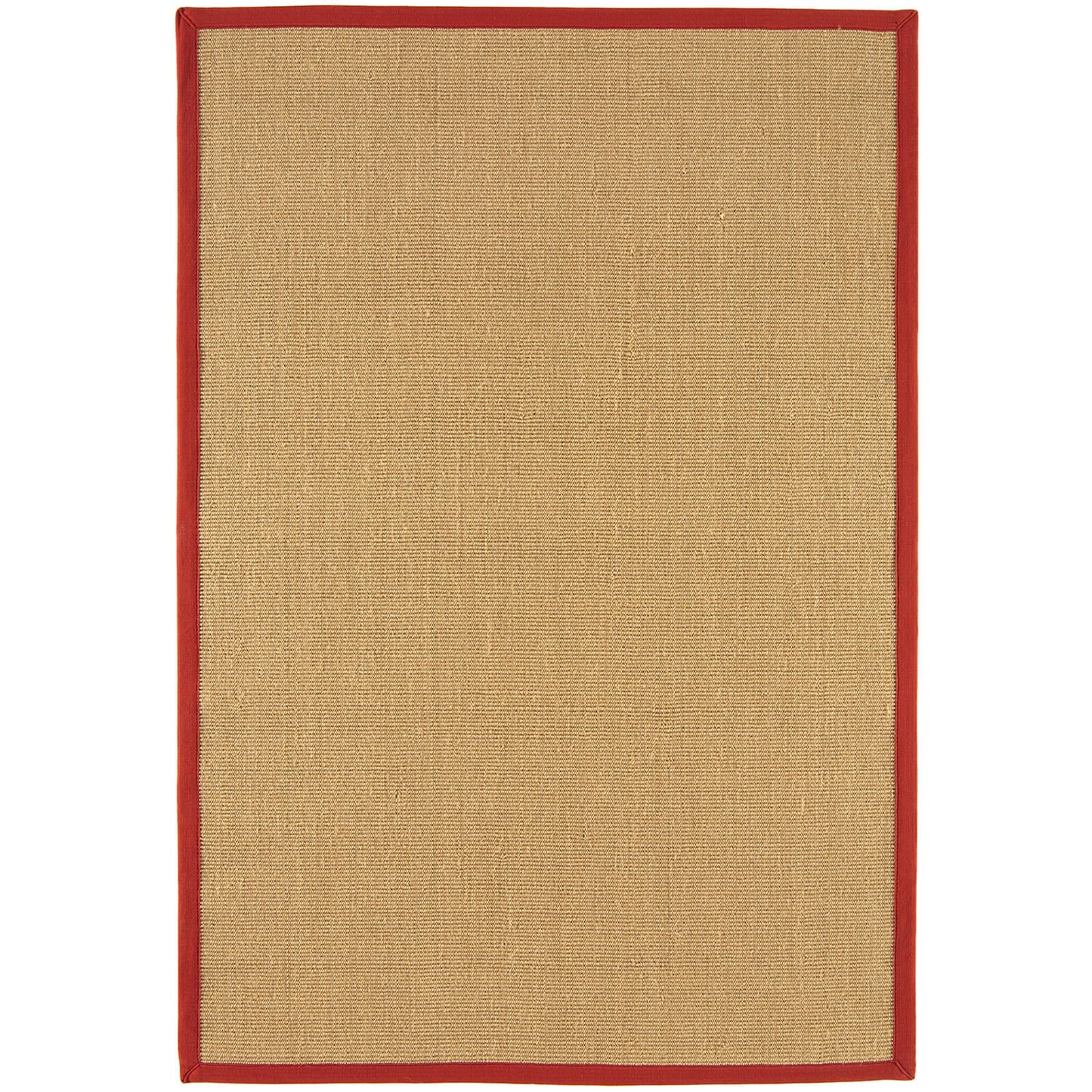 Asiatic Sisal Linen / Red Rug