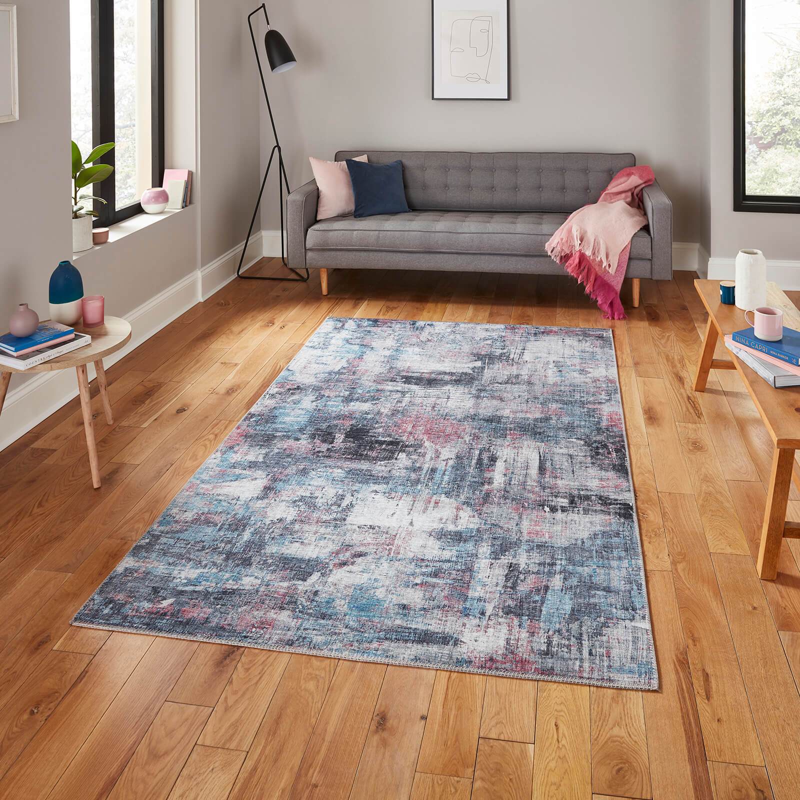 Think Rugs Rio G4719 Pink / Blue Rug