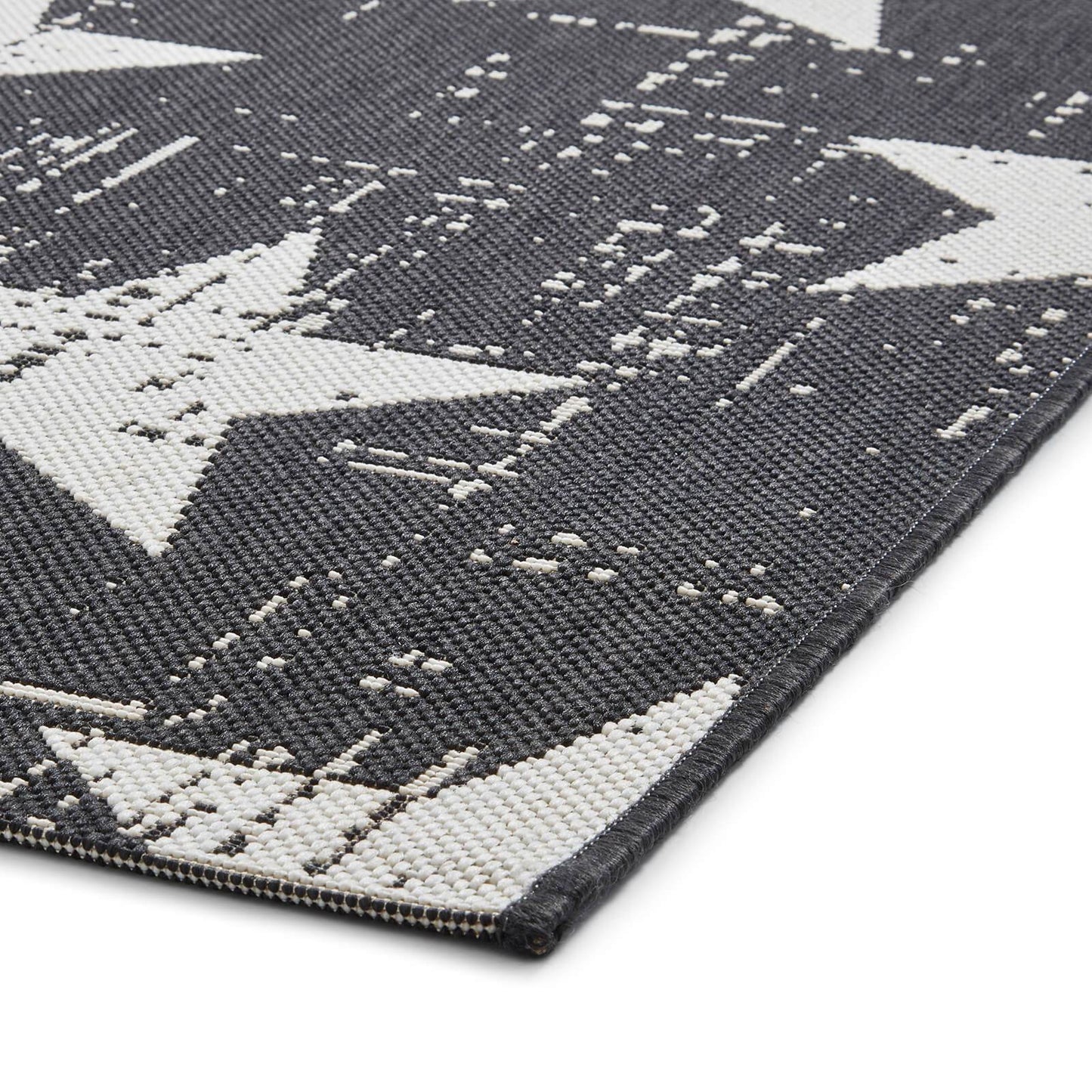 Think Rugs Santa Monica 48648 Black / White Rug