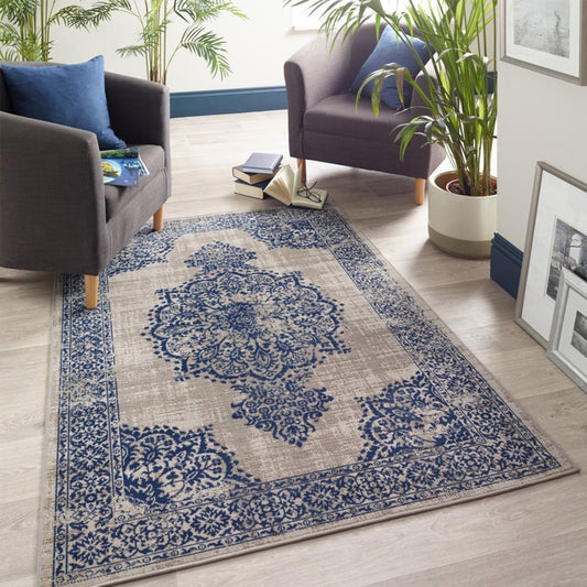 Origins Saville Grey / Blue Rug