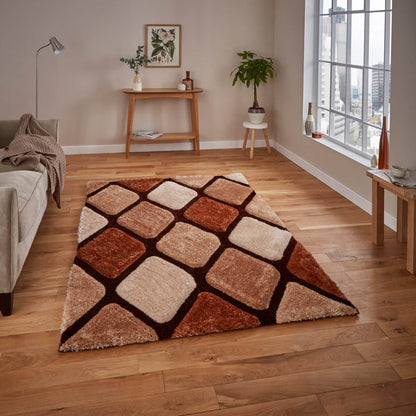 Think Rugs Noble House 9247 Beige / Brown Rug