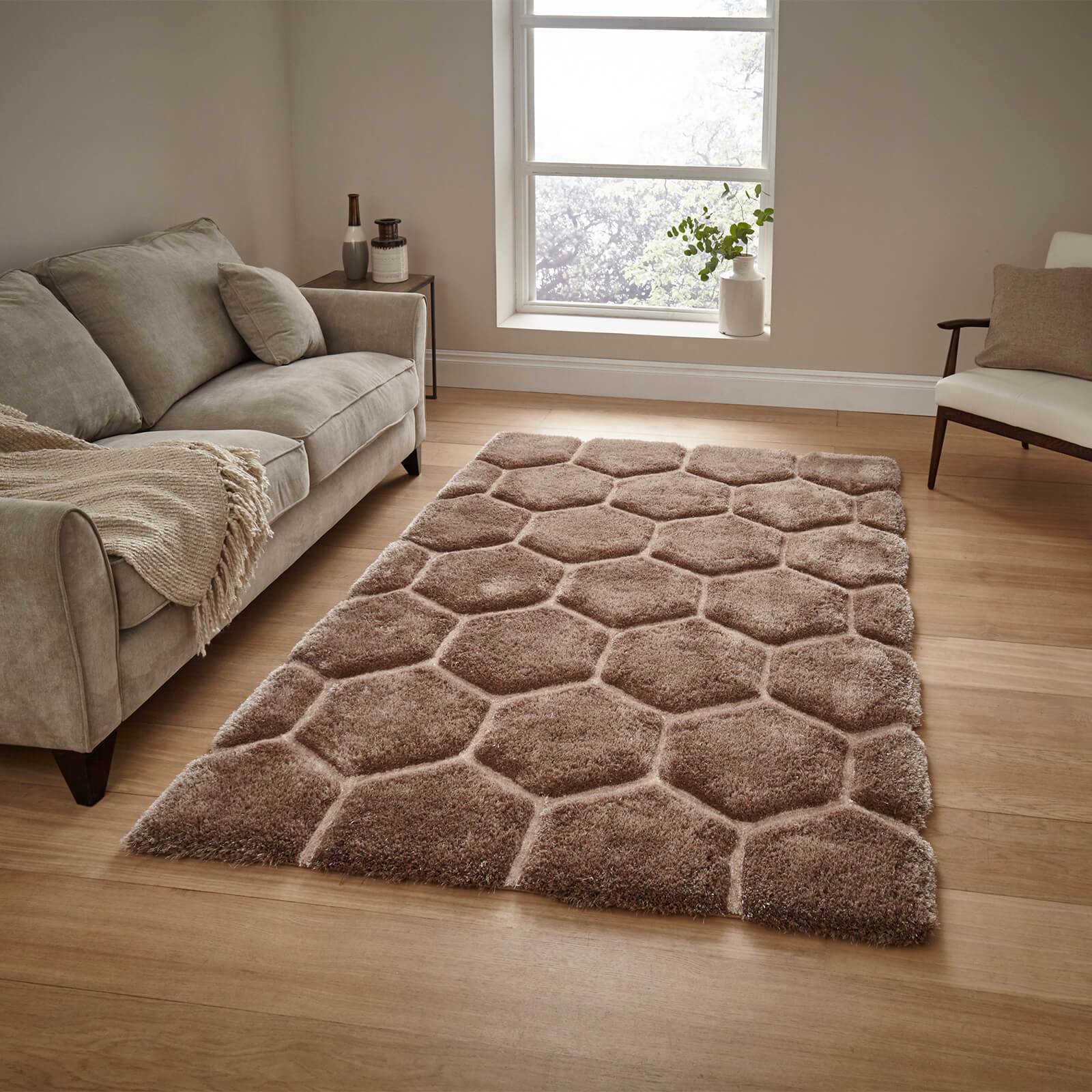 Think Rugs Noble House NH30782 Beige Rug