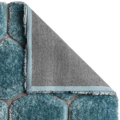 Think Rugs Noble House NH30782 Blue Rug