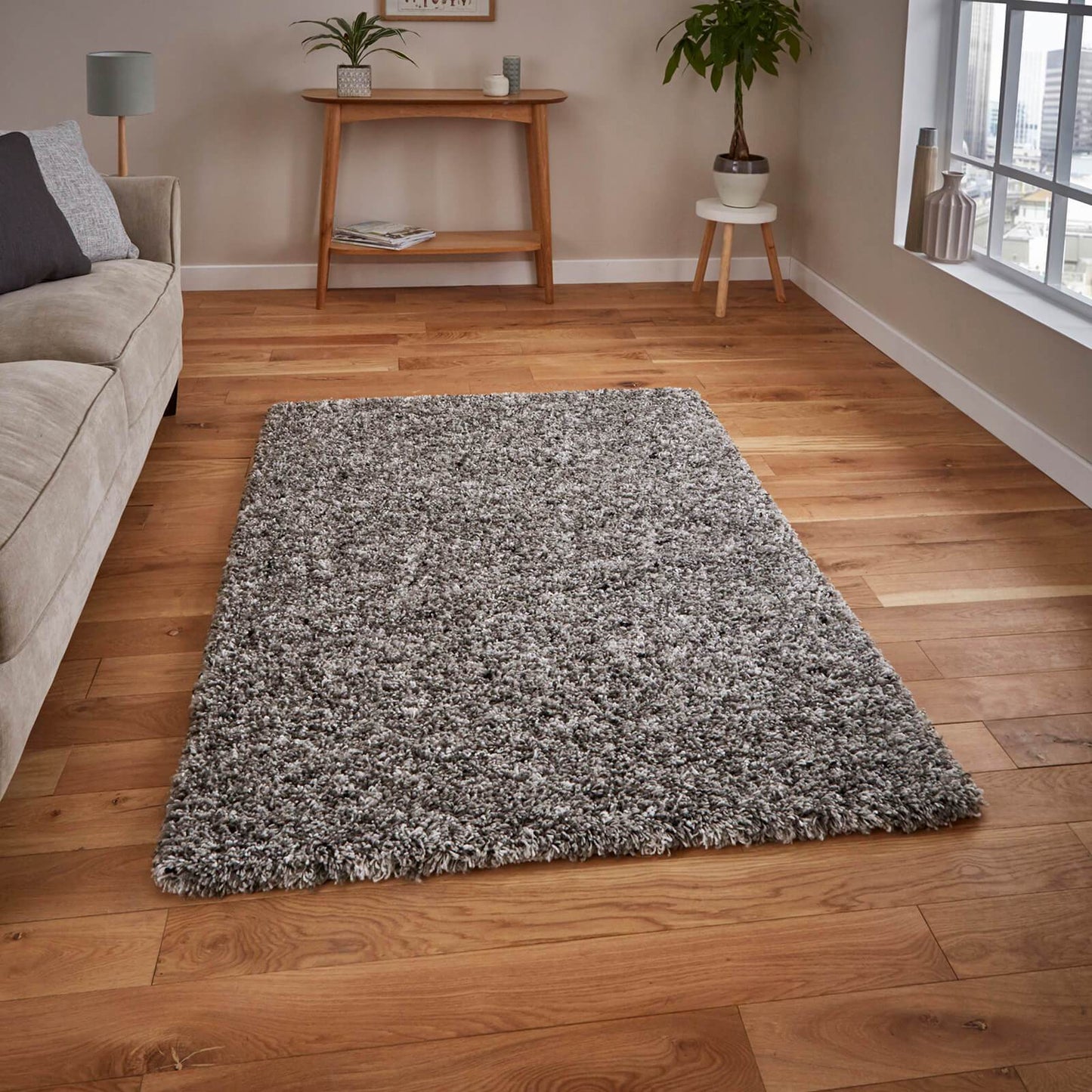 Think Rugs Vista 3547 Silver Rug