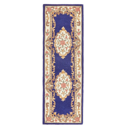 Shensi Navy Floral Traditional Rugs