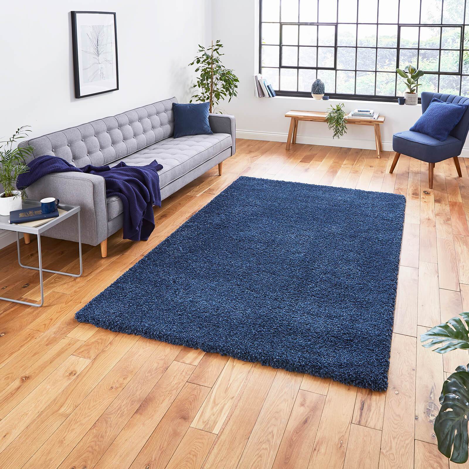 Think Rugs Sierra 9000 Dark Blue Rug