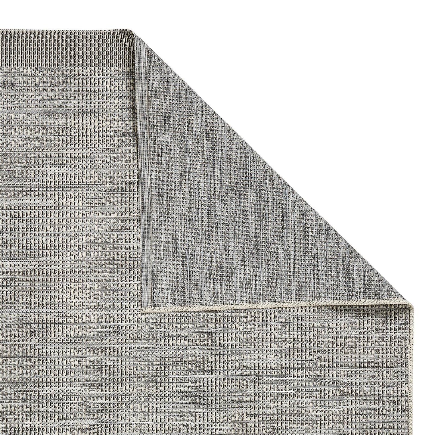 Think Rugs Stitch 9682 Silver / Black Rug