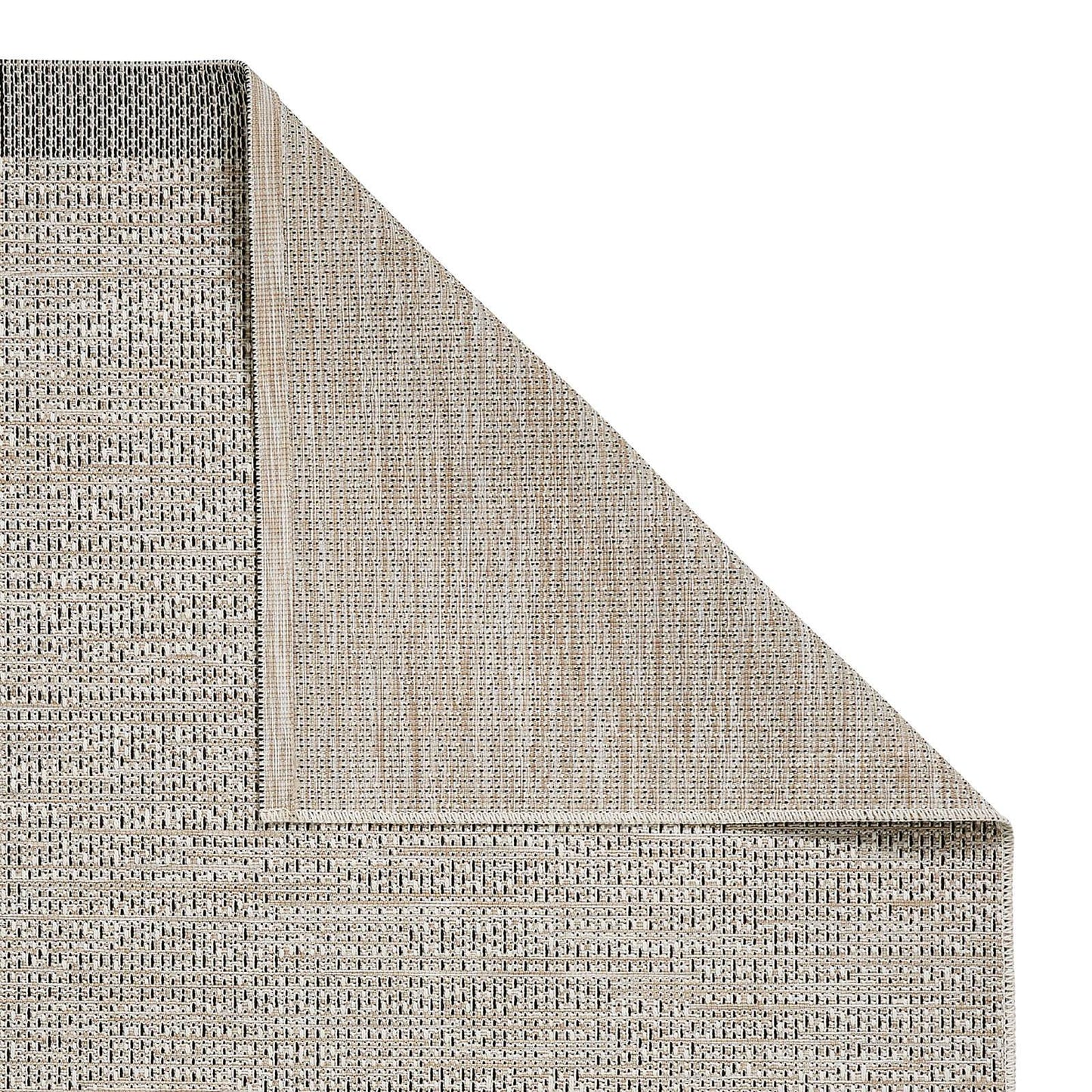 Think Rugs Stitch 9683 Beige / Black Rug