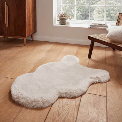 Super Teddy Beige Single Sheepskin Rug - 060 x 090
