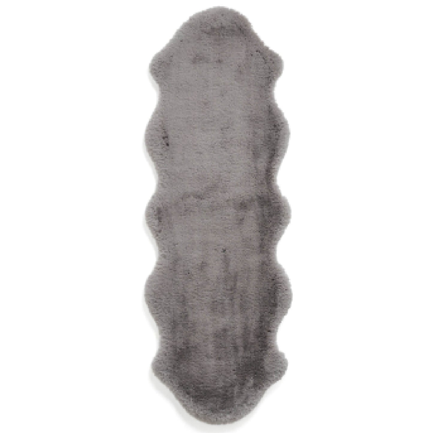 Super Teddy Grey Double Sheepskin Rug - 060 x 180