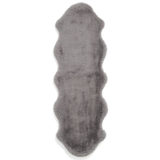 Super Teddy Grey Double Sheepskin Rug - 060 x 180