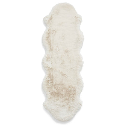 Super Teddy Ivory Double Sheepskin Rug - 060 x 180