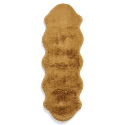 Super Teddy Mustard Double Sheepskin Rug - 060 x 180