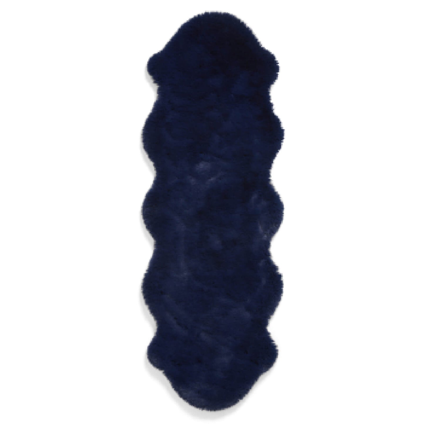 Super Teddy Navy Double Sheepskin Rug - 060 x 180