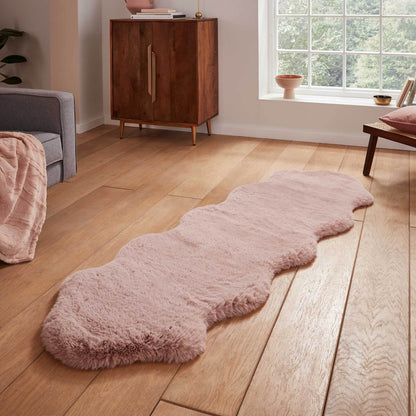Super Teddy Rose Double Sheepskin Rug - 060 x 180