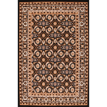 Rug Style Traditional Poly Esta Black Rug