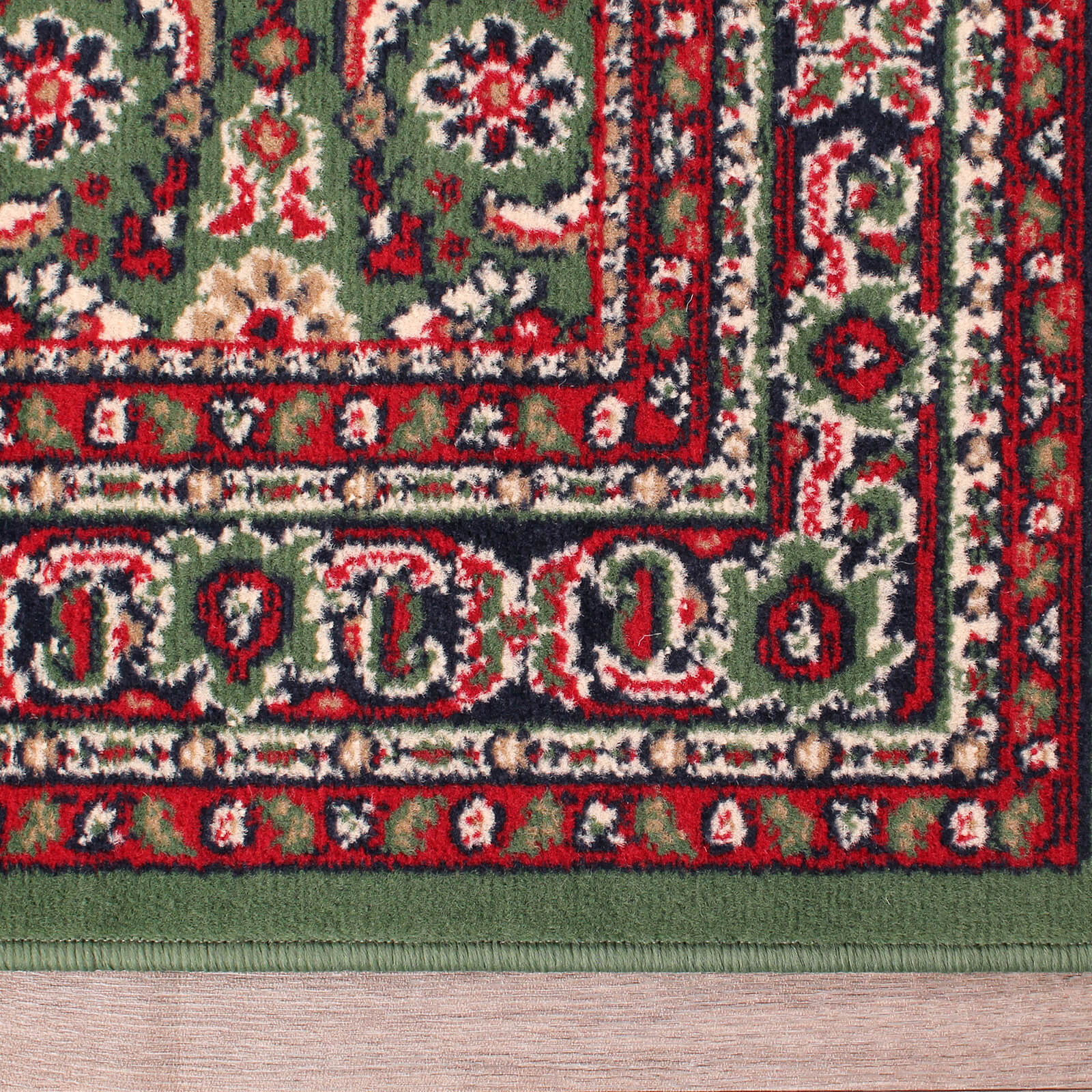 Rug Style Traditional Poly Esta Green Rug