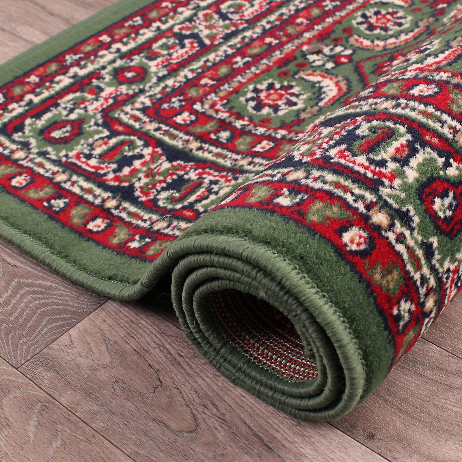 Rug Style Traditional Poly Esta Green Rug