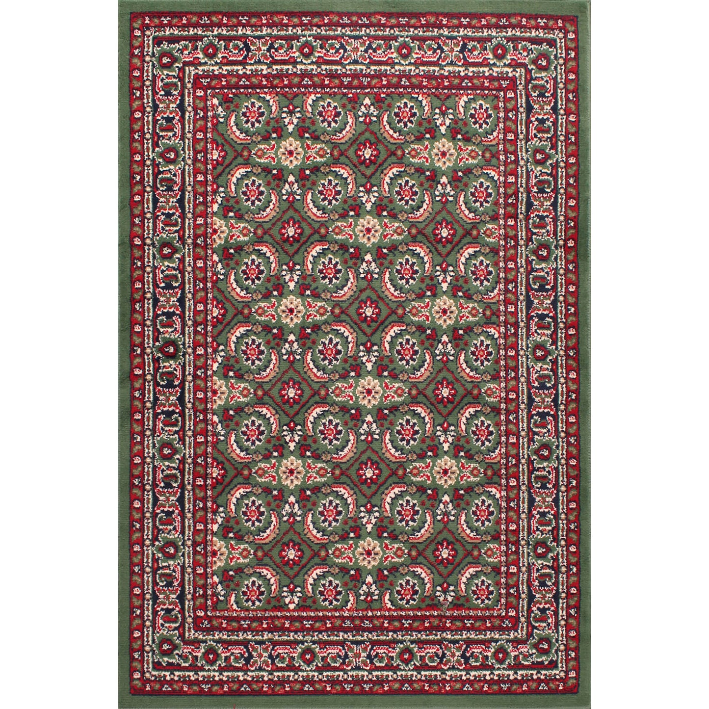 Rug Style Traditional Poly Esta Green Rug