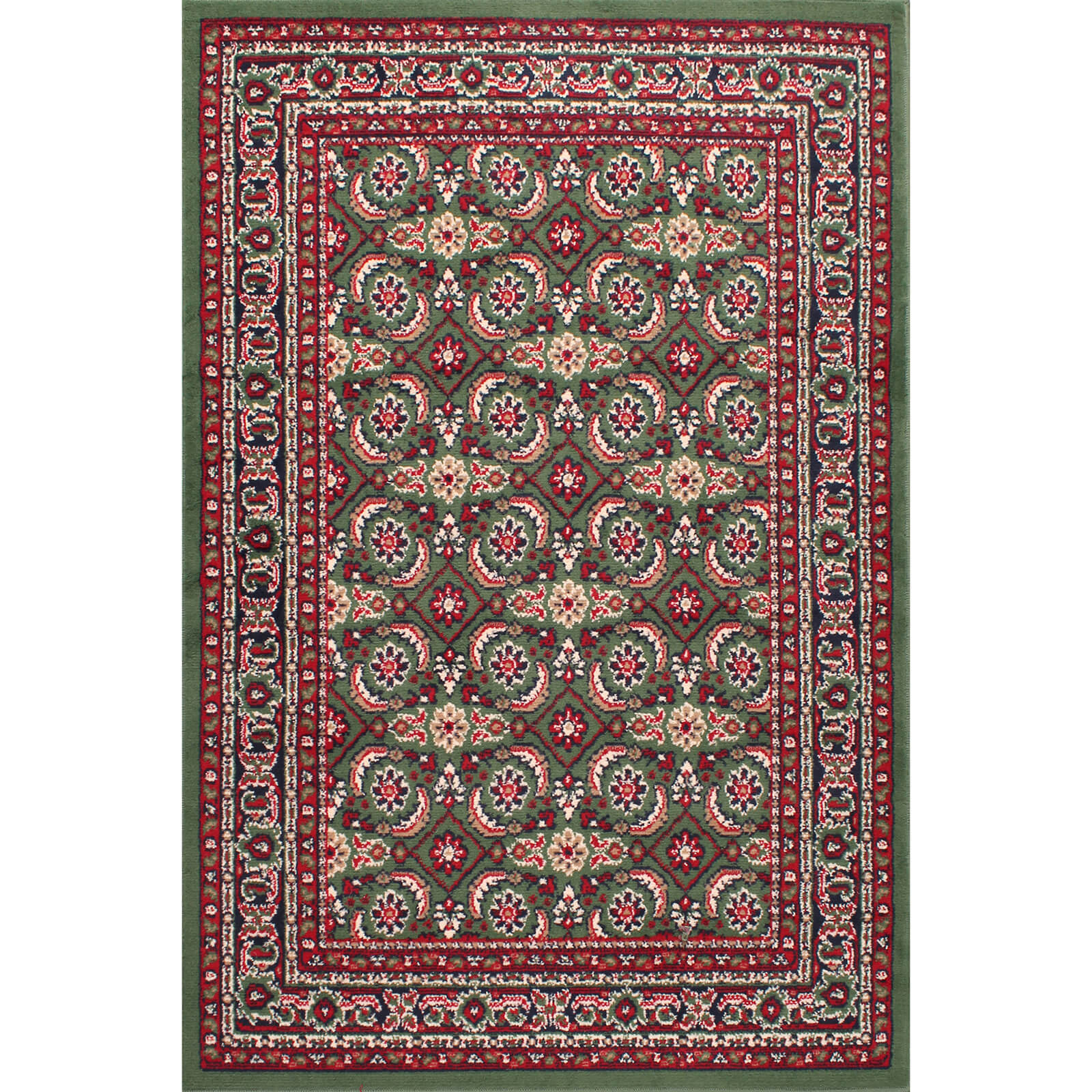 Rug Style Traditional Poly Esta Green Rug