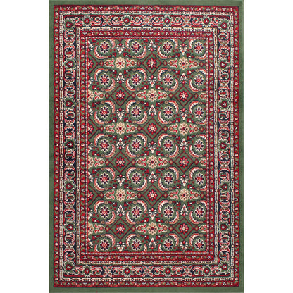 Rug Style Traditional Poly Esta Green Rug