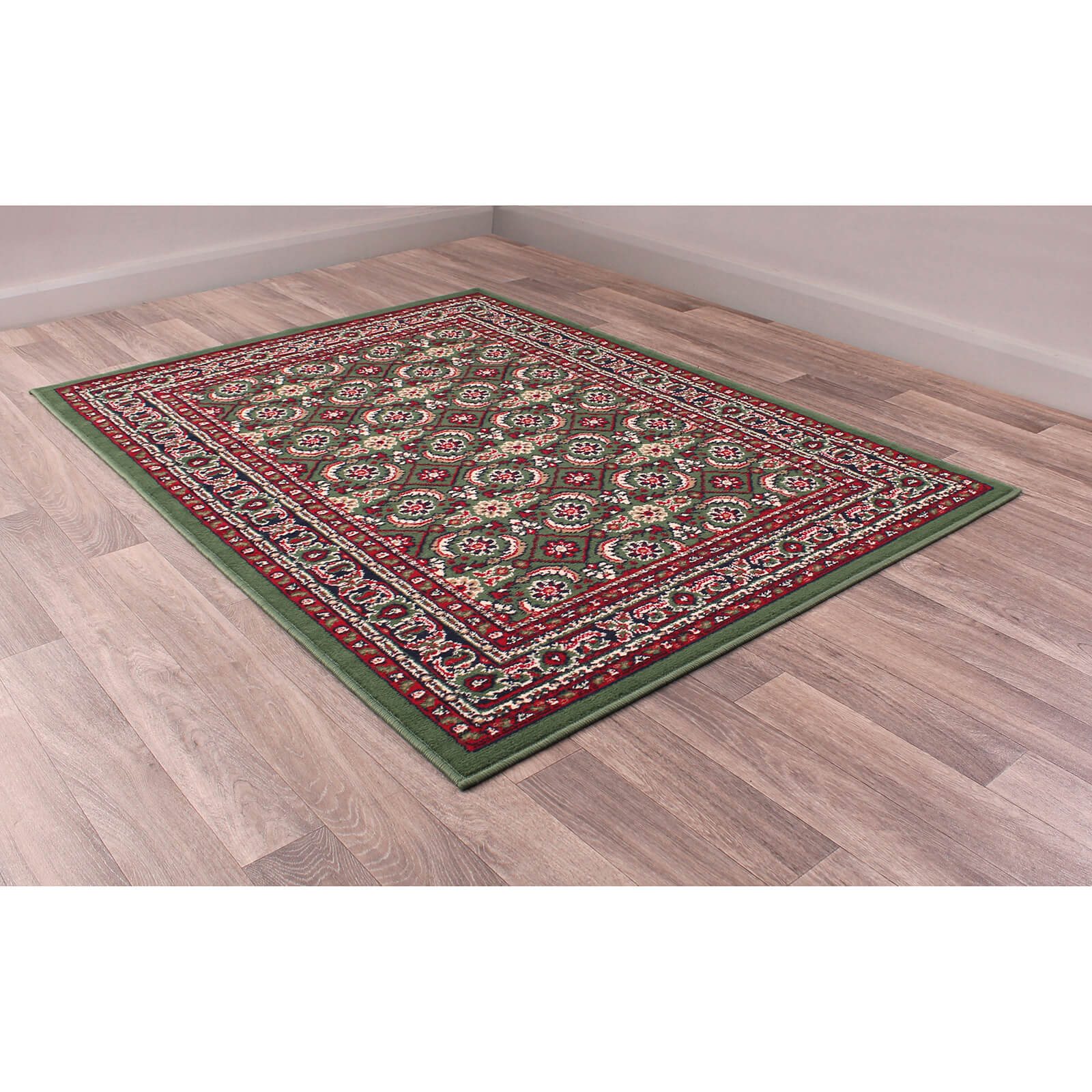Traditional Poly Esta Green Traditional Rugs – Home Linen Store