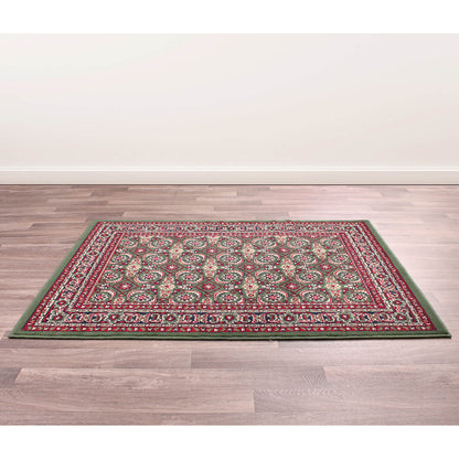 Rug Style Traditional Poly Esta Green Rug