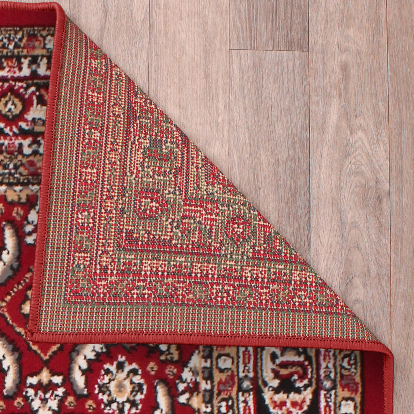 Rug Style Traditional Poly Esta Red Rug