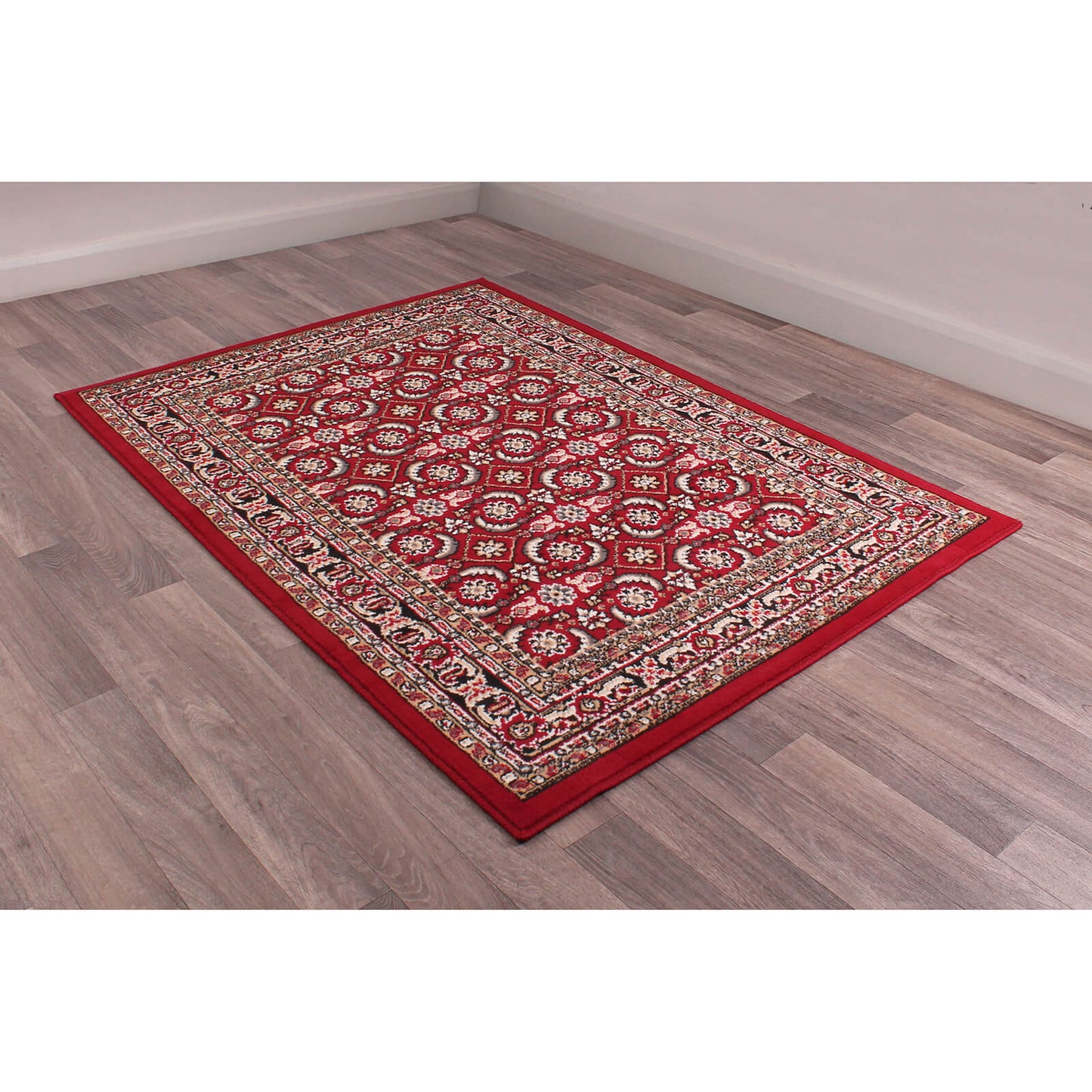 Rug Style Traditional Poly Esta Red Rug