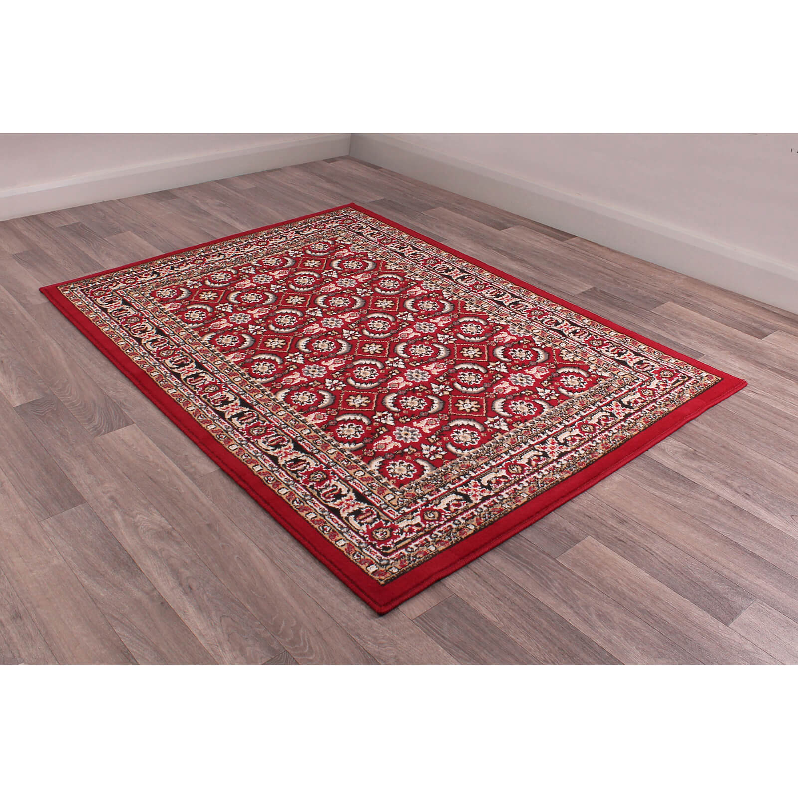 Rug Style Traditional Poly Esta Red Rug