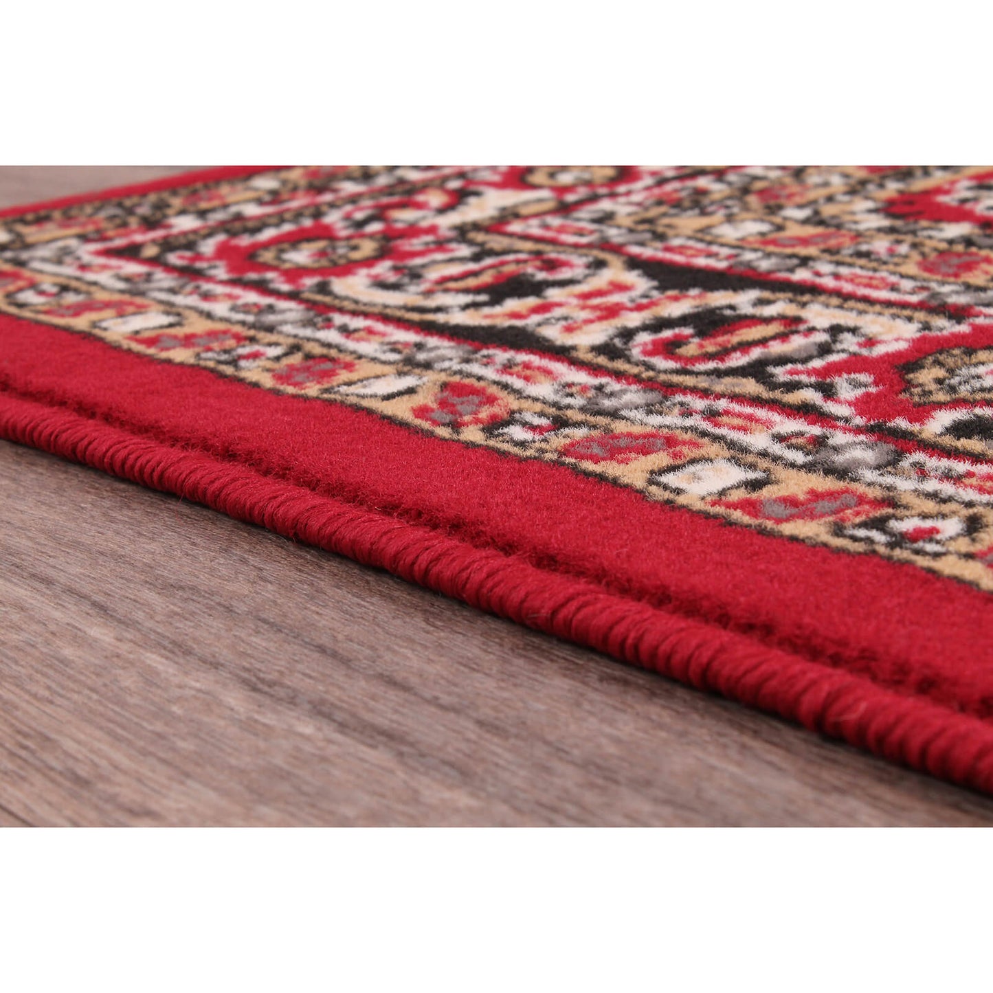 Rug Style Traditional Poly Esta Red Rug