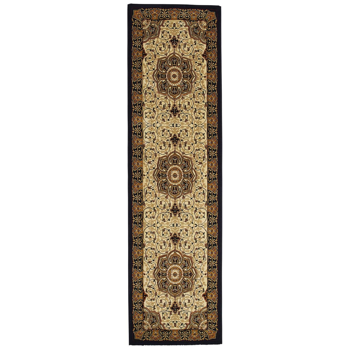 Think Rugs Heritage 4400 Black / Cream Rug