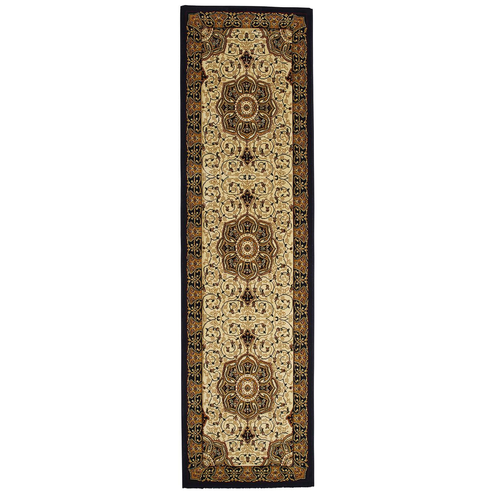 Think Rugs Heritage 4400 Black / Cream Rug