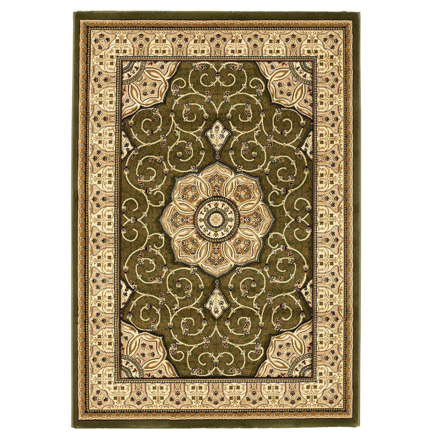 Think Rugs Heritage 4400 Green Rug