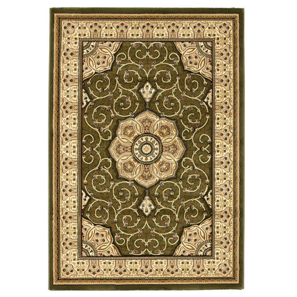 Think Rugs Heritage 4400 Green Rug