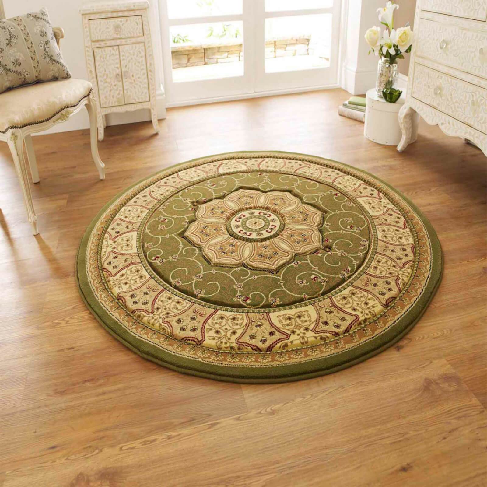 Think Rugs Heritage 4400 Green Rug
