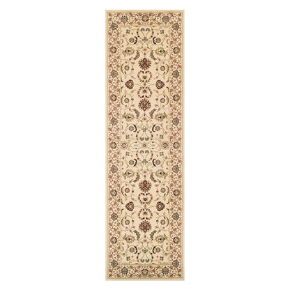 Kendra 137 W White and Cream Traditional Rugs