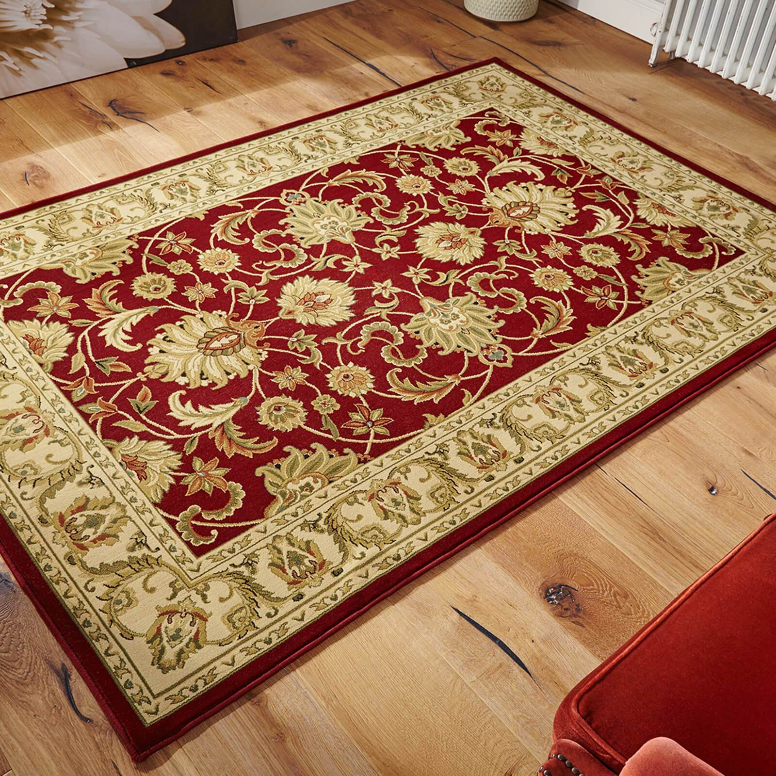 Red Rug Traditional Design Kendra 45 M Red Traditional Rugs – Home Linen Store