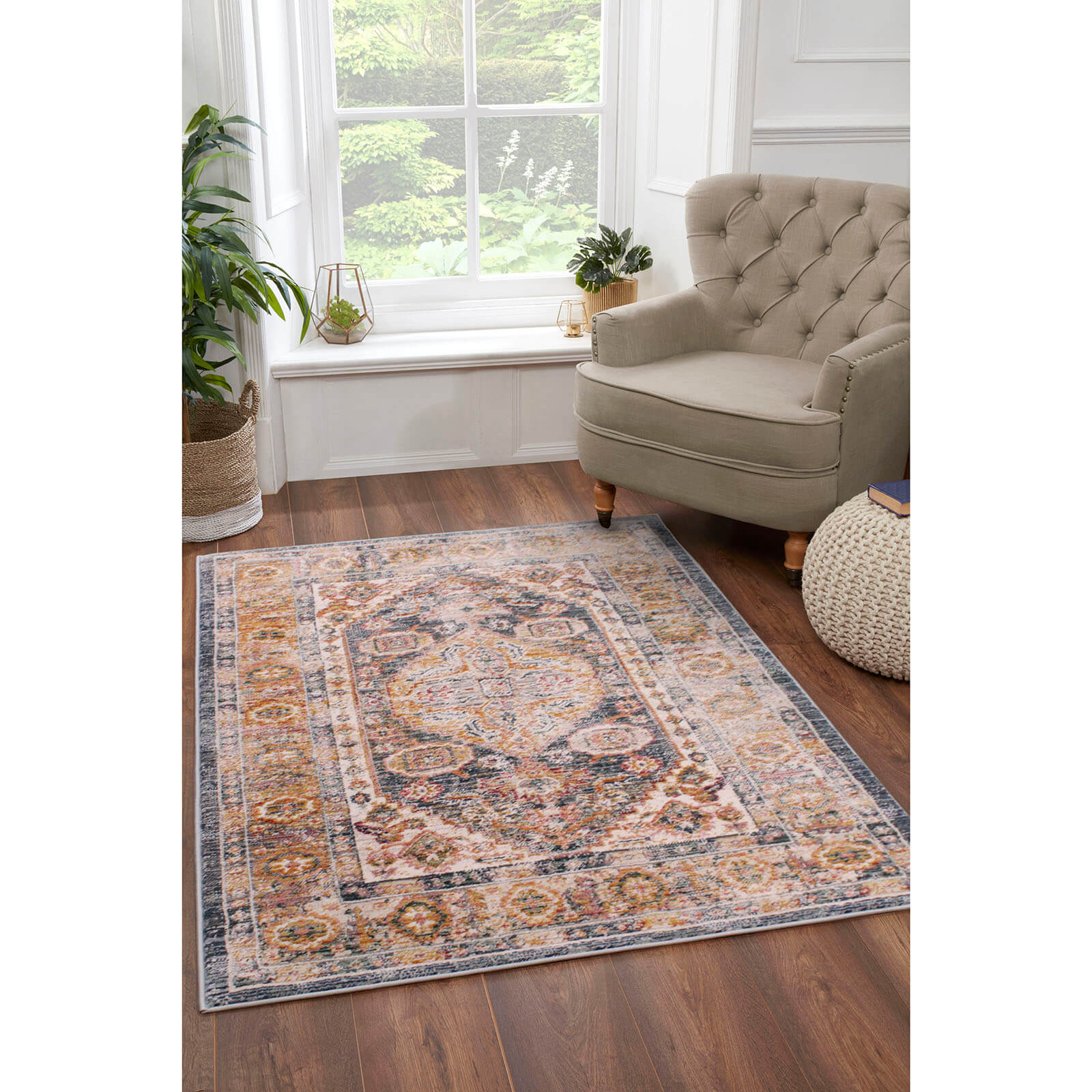 Ultimate Home Living Nova 8879B Dark Blue Rug