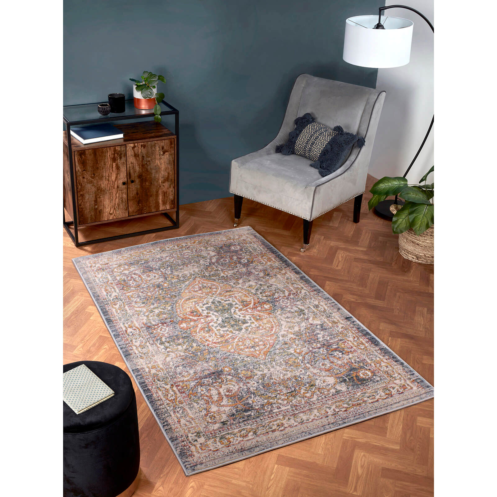 Ultimate Home Living Nova 8881B Dark Blue Rug